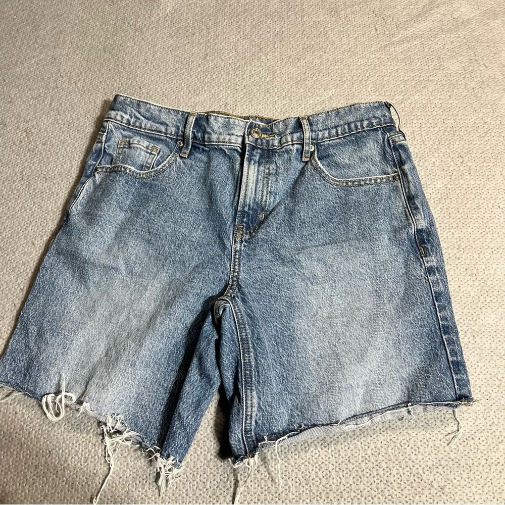 Pacsun Stretch Longline Denim Shorts Size 28 Euc